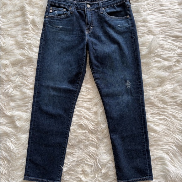 AG Ex Boyfriend Slouchy Slim Mid Rise Distressed Jeans - Picture 2 of 7